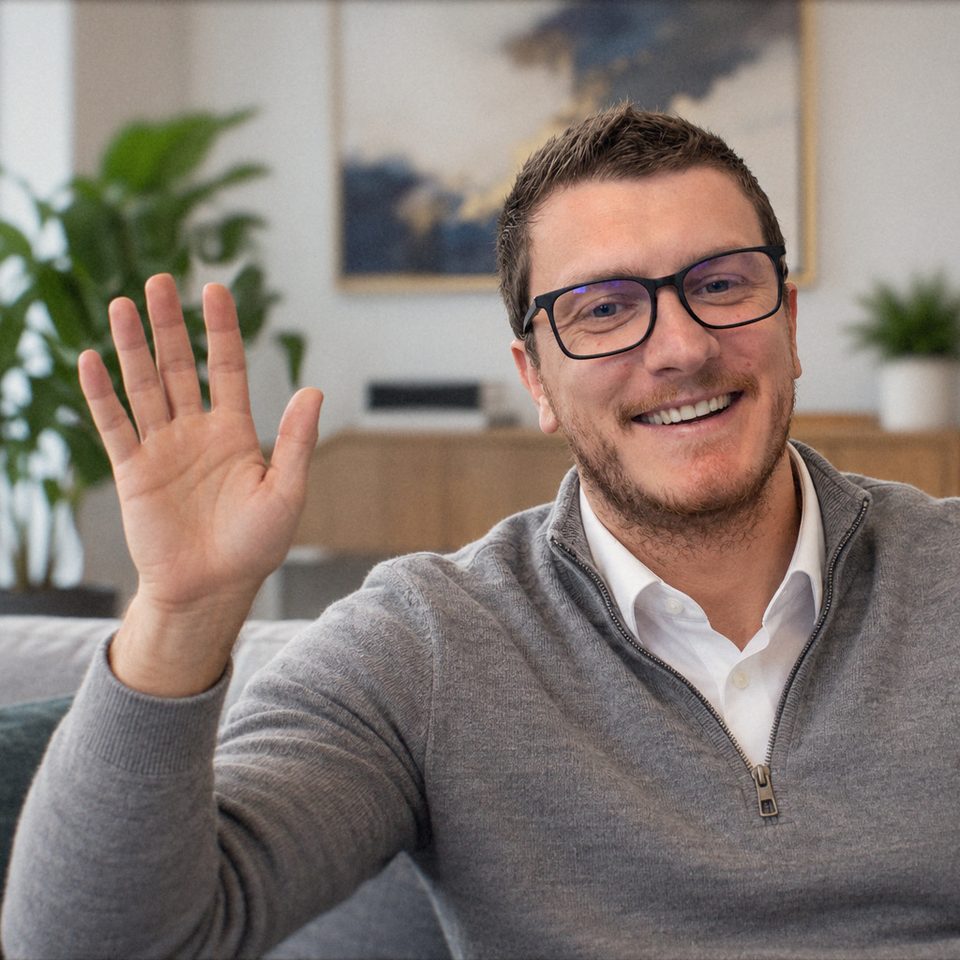 Emir Ceric smiling and waving hello